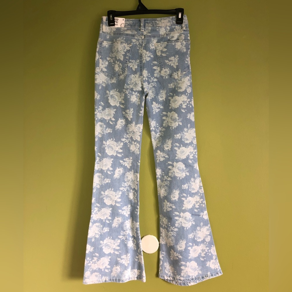 Floral jeans